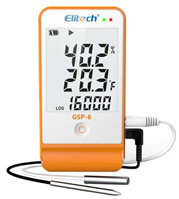 TEMPERATURE AND HUMIDITY DATA LOGGER ELITECH Model GSP-6